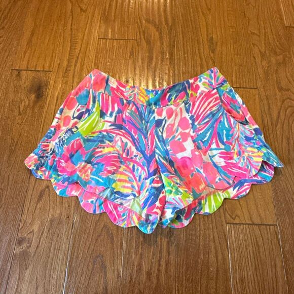 Lilly Pulitzer Dahlia Gumbo Limbo scalloped mini shorts small - Picture 3 of 10
